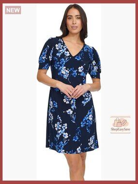 Puff Sleeve Shift Mini Dress Elegant Chic Spring Summer Casual Wear